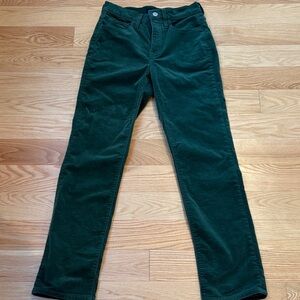 J. Crew Factory Green Straight Leg Pants